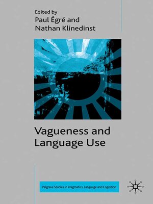 cover image of Vagueness and Language Use